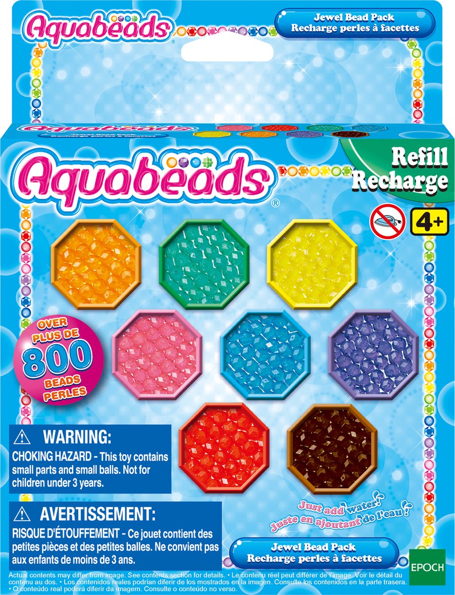 Aquabeads Nachfüll-Schmuckperlenpaket, 800 Stück.