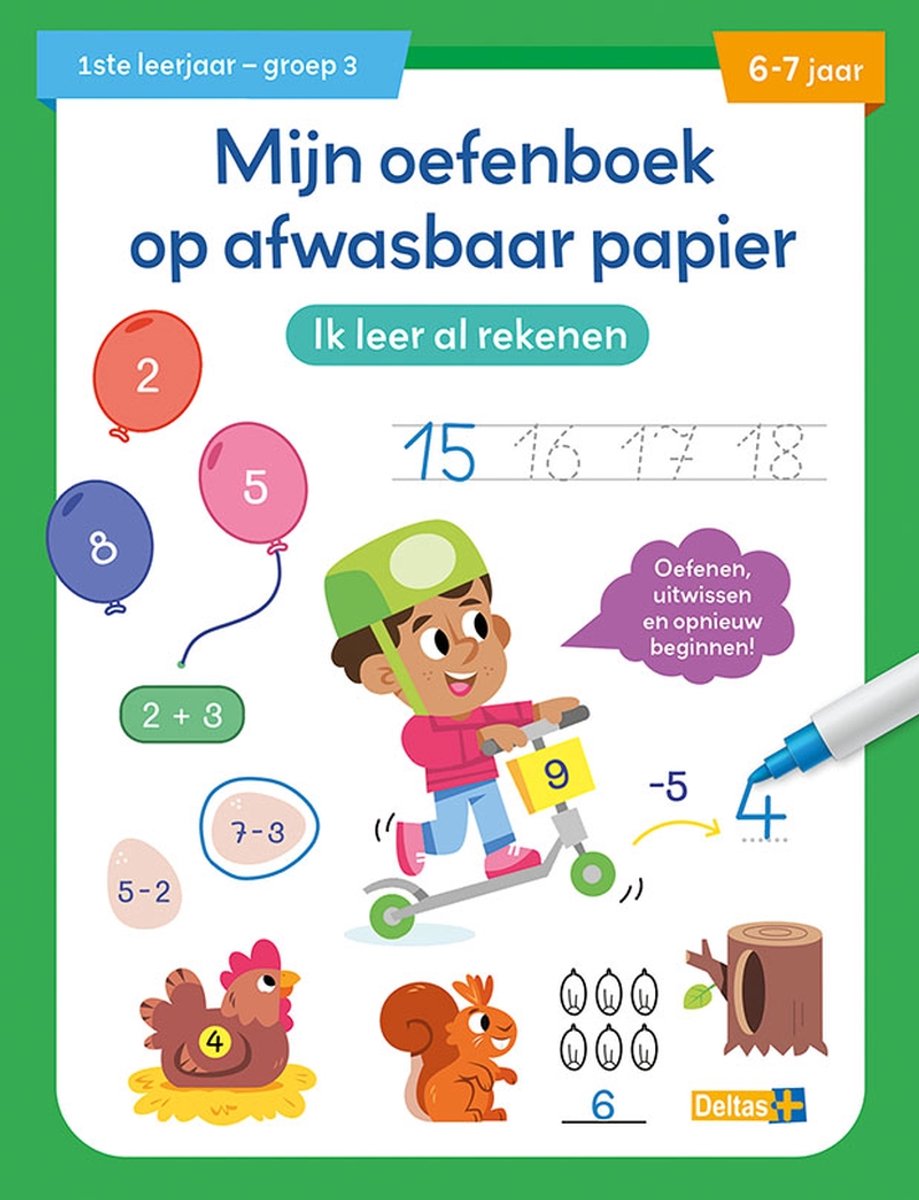 Deltas Schulheft aus waschbarem Papier Ich lerne schon Rechnen (6-7 Jahre)