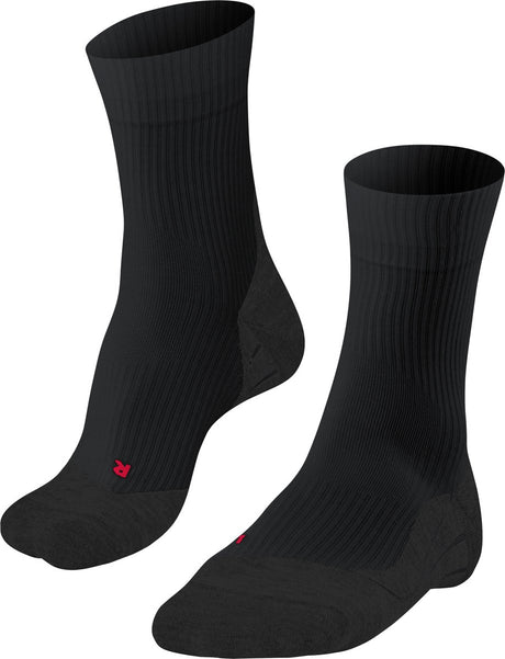 Falke Te4 Anti-Blister Baumwolle Funktionsmaterial Tennissocken Herren Schwarz - Größe 39-41