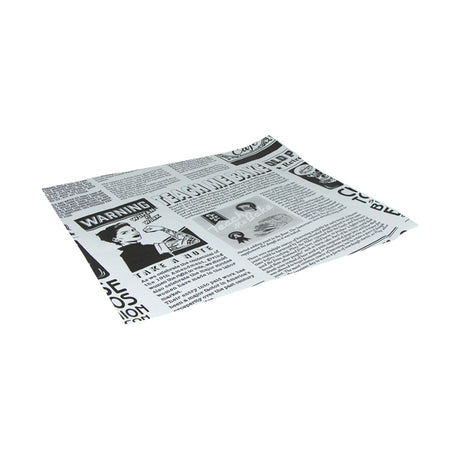 Vetvrij papier 33×30 cm krant wit (2000 stuks)