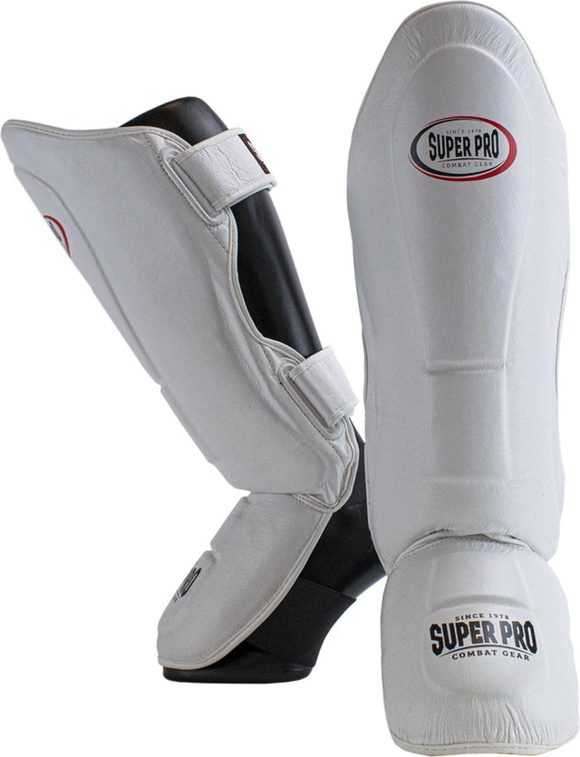 Super pro combat gear thai-pro shin guard wit zwart extra large
