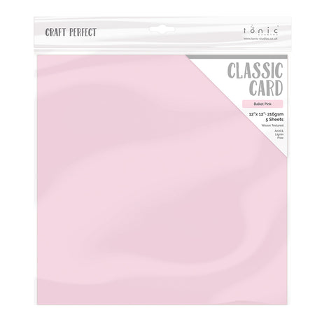 Craft Perfect von Tonic Studios Craft Perfect • Klassische Karte 30,5 x 30,5 cm, 5 Stück, Ballettrosa