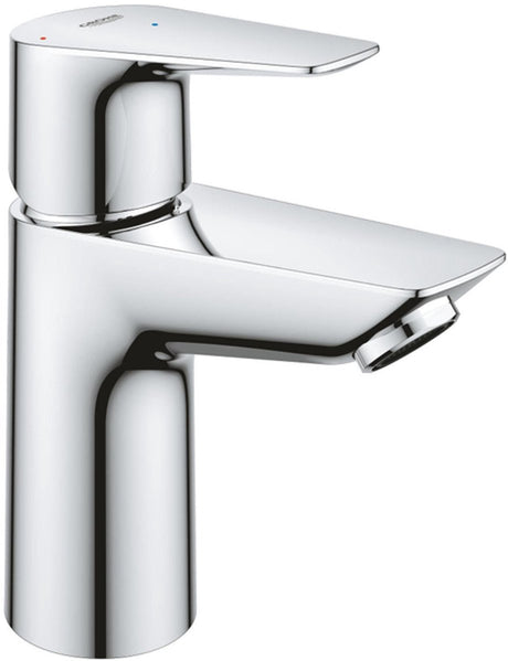 Grohe Start Edge Waschtischarmatur – wassersparend – energiesparend – Push-Open-Ablaufgarnitur – Chrom