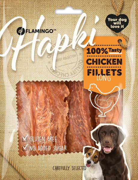 Hundesnack Flamingo – Streifen mit Huhn – Hundesnacks – Hundesnacks – Hundeleckerlis – glutenfrei – ohne Zuckerzusatz – 800 g