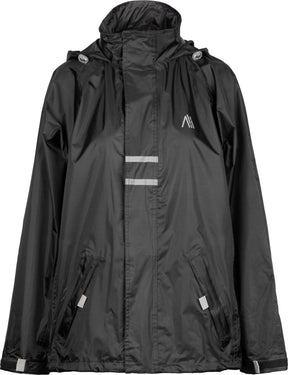 Ralka regenjack waterdicht reflectie - junior - zwart - 176