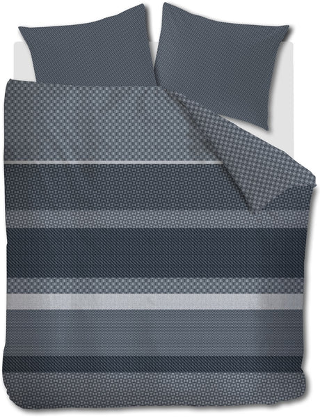 Beddinghouse fera dekbedovertrek - tweepersoons - 200 x 200 220 cm - blauw