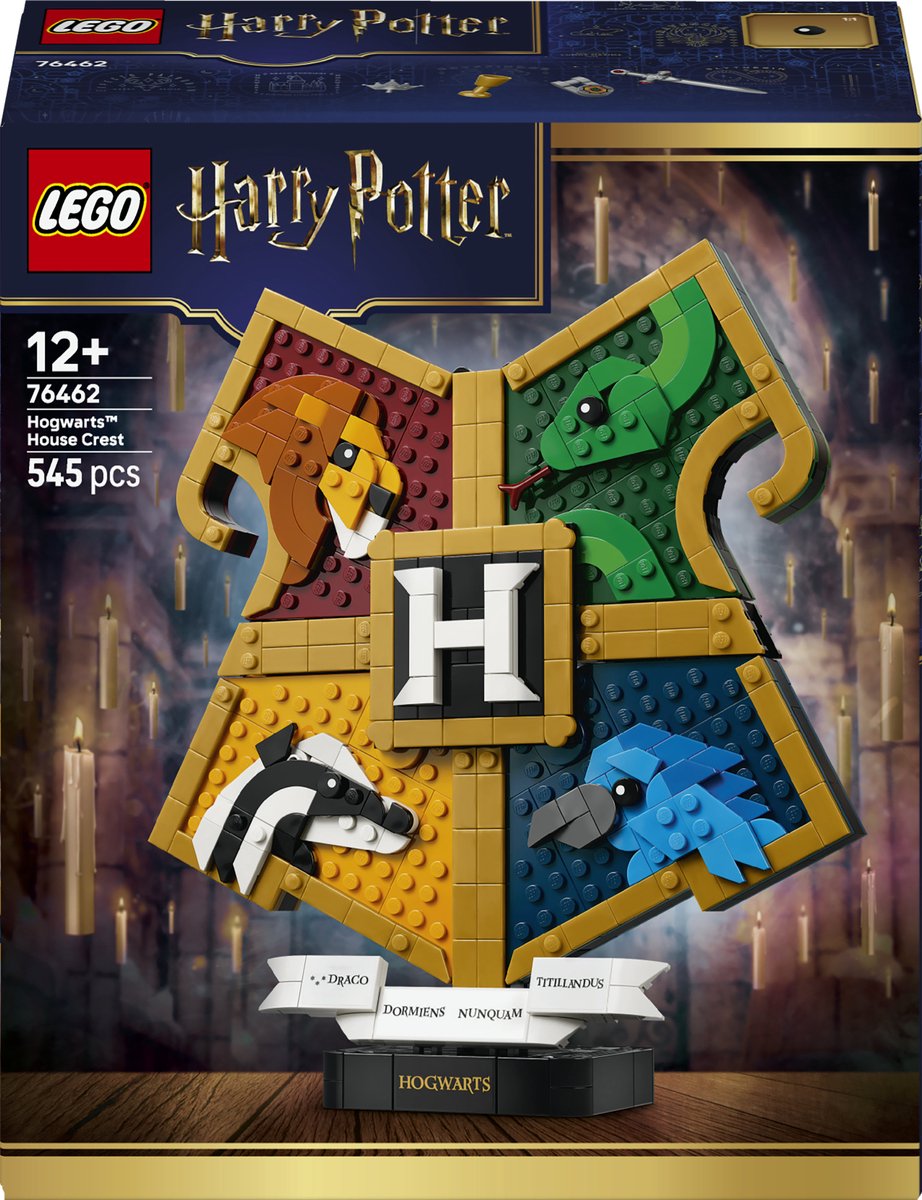 Lego Harry Potter Hogwarts Hauswappen Bauspielzeug für Kinder 76462