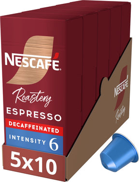 Nescafé roastery espresso decafé capsules - 5 doosjes x 10 koffiecups