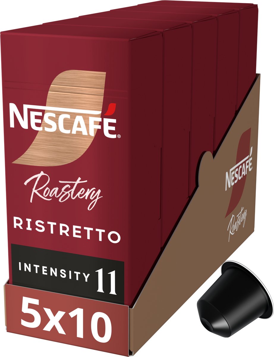 Nescafé roastery ristretto capsules - 5 doosjes x 10 koffiecups