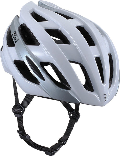 Bbb cycling hawk racefiets helm - medium: 54-58 cm - wielrenhelm - fietshelm volwassenen - sporthelm - glanzend wit - bhe-151