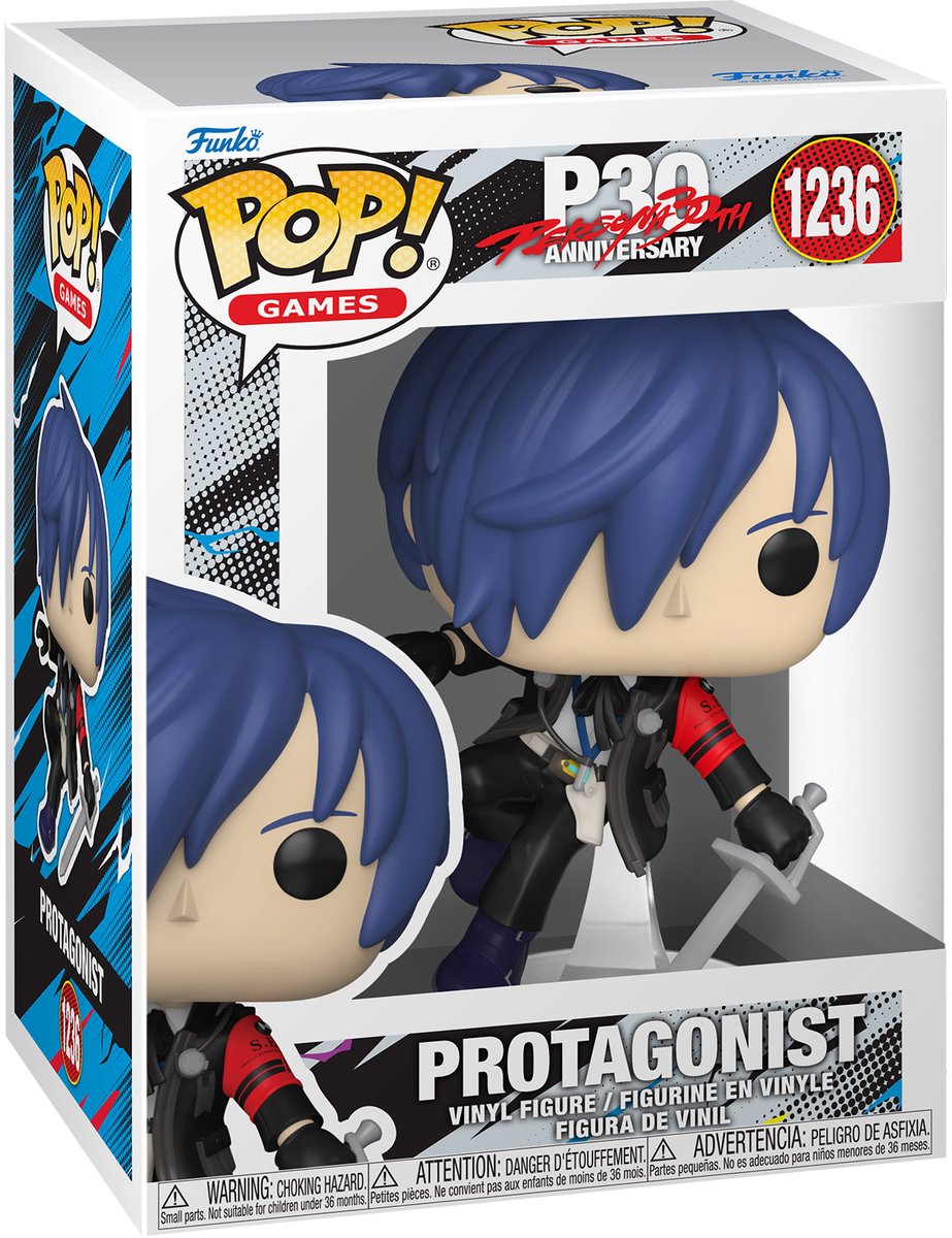 Funko Persona 3 Pop! Spiele Vinylfigur männlicher Protagonist (Makoto) 9 cm Puppe! Figur