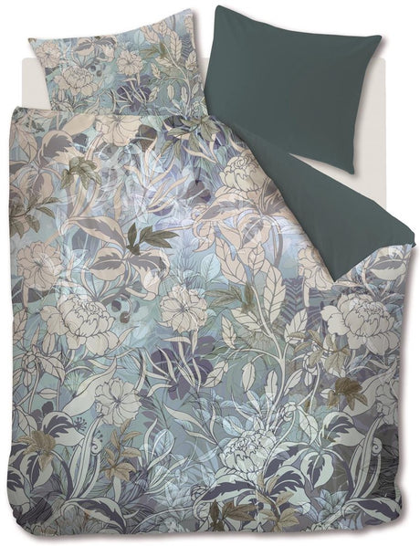 Kardol nobile dekbedovertrek - lits-jumeaux - 240x200 220 - blauw grijs