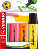 Stabilo Boss Original – Textmarker – Set à 4 Stück