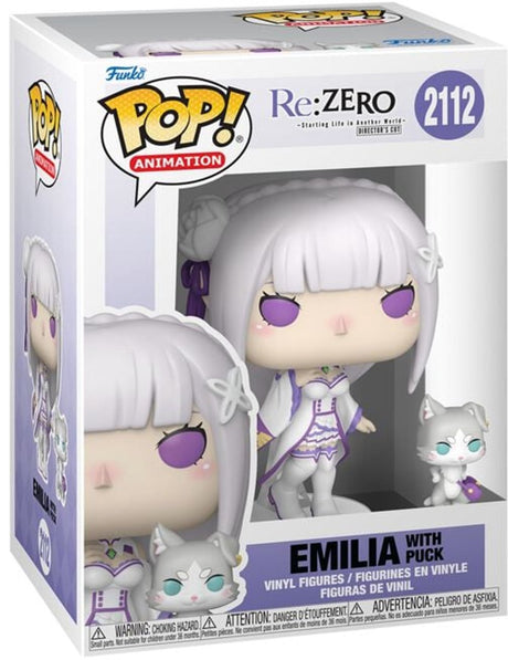 Funko re:zero Emilia mit Puck Vinylfigur 2112 Unisex Pop! - neutral - Standard