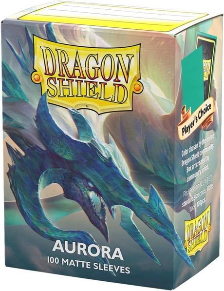 Asmodee kaart sleeves dragon shield matte aurora 100 stuks tcg.