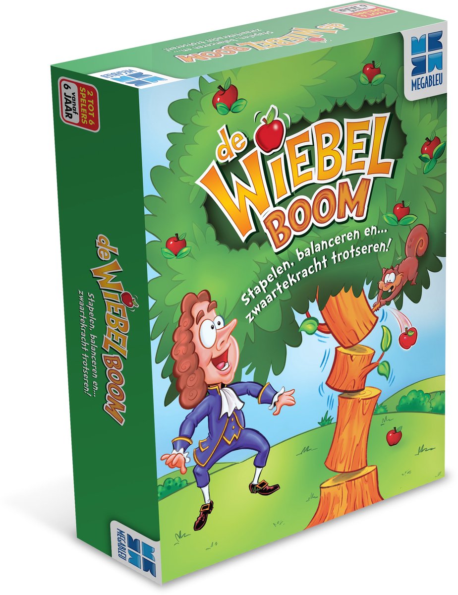 Megableu der wackelige Baum – anspruchsvolles Kinderspiel – Newton-Actionspiel für 2–6 Spieler – ab 6 Jahren – Geschicklichkeitsspaß