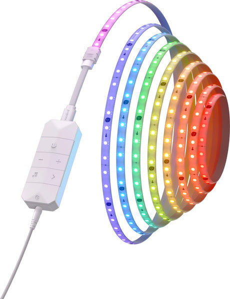 Nanoleaf essentials matter smart multicolour hd lightstrip starter kit - rgbic - 5m - wit
