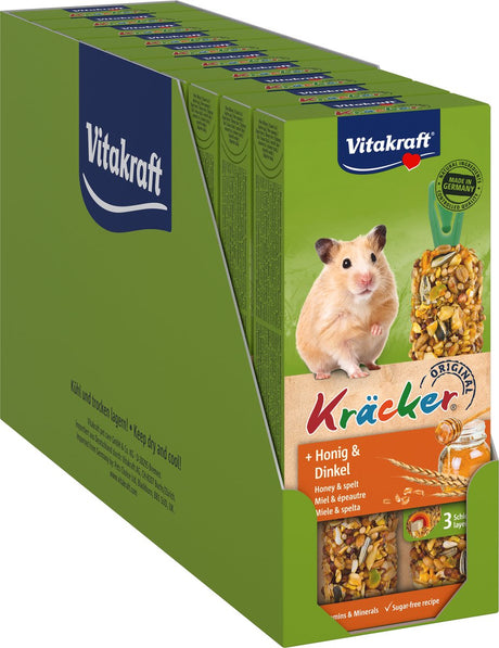 Vitakraft Kräcker Original für Hamster mit Honig und Dinkel - 10x2 Stück (20 Stück)