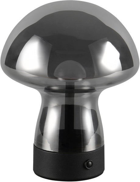 Rl lebe dein Licht Reality Dooley - Tischlampe - Rauchfarbe - inkl. 1x SMD 1,5 W - 4-Stufen-Touch - USB-Anschluss - wiederaufladbar - kabellos