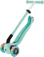 Globber Mitwachsroller – Go Up Active Lights Mint – Mint – leuchtende Räder – mit Schiebestange – höhenverstellbar – von 15 Monaten bis 9 Jahren