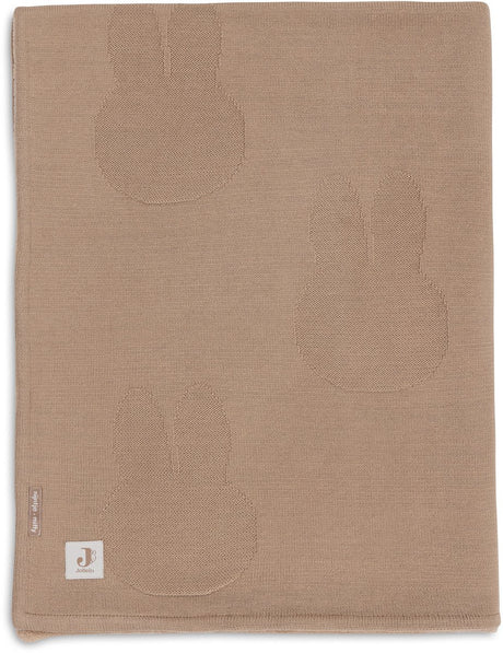 Jollein Babydecke für Kinderbett – 75 x 100 cm – Miffy – Kekssamt