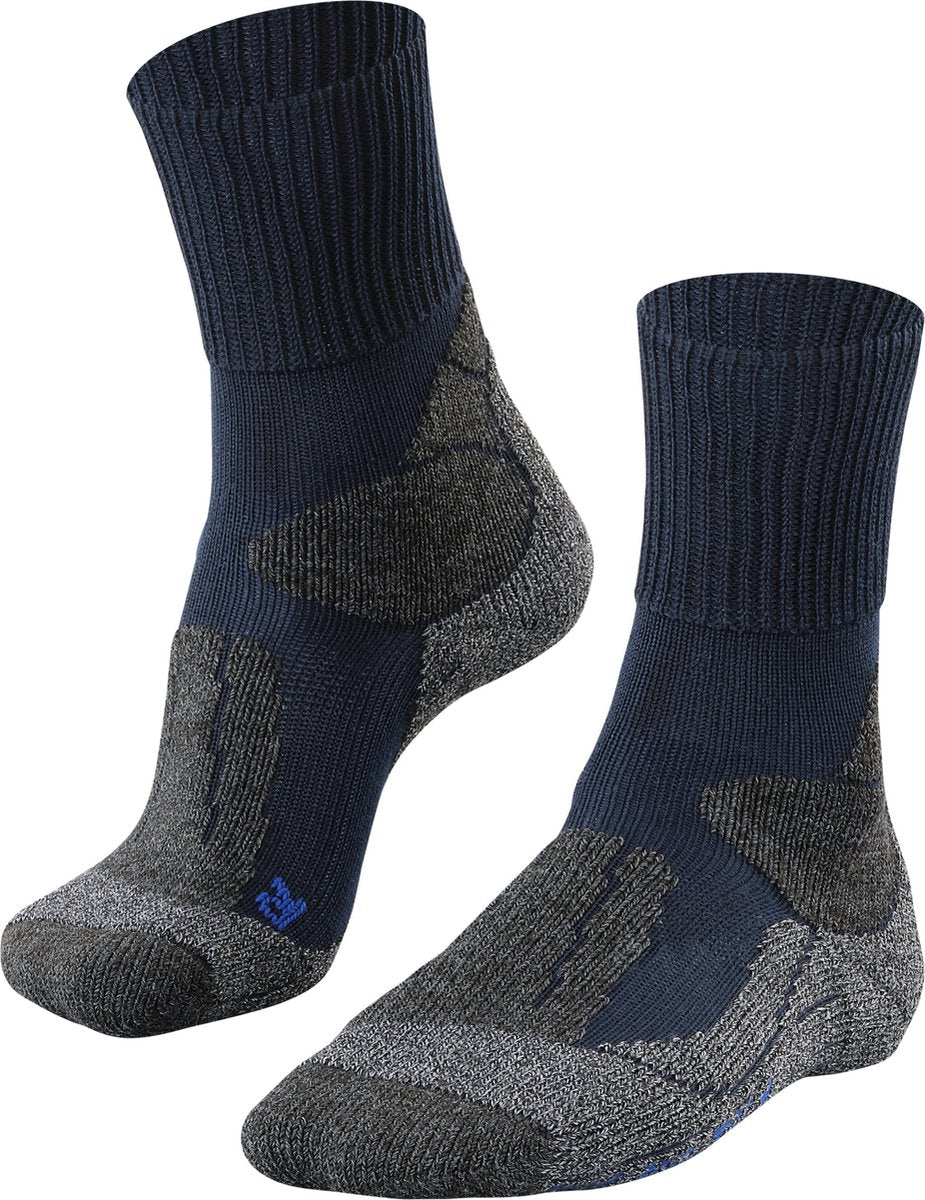 Falke TK1 Cool Anti-Blister Wandersocken aus dickem Lyocell-Funktionsmaterial Herren Blau - Größe 44-45