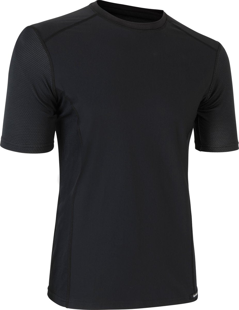 Gripgrab – windabweisendes Thermo-Kurzarm-Fahrrad-Unterhemd, windabweisendes Frühlings-Herbst-Thermoshirt – Schwarz – Herren – Größe S