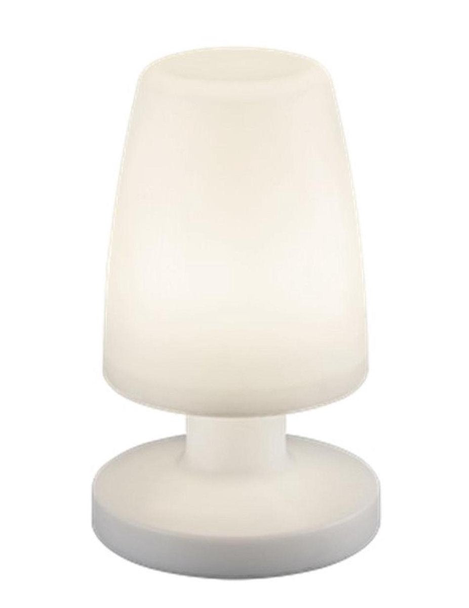 Rl lebe deine Lichtrealität Dora - Tischleuchte - weiß - inkl. 1x SMD 1,5W - wiederaufladbar - kabellos - Außenbeleuchtung - IP44