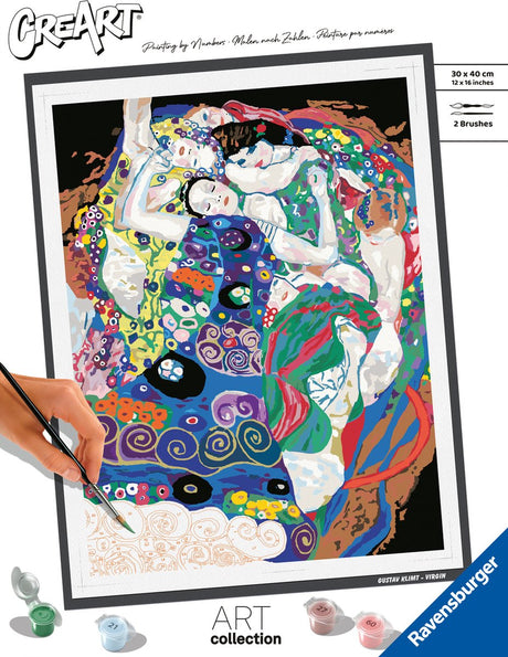 Ravensburger Jungfrau (Klimt) – Malen nach Zahlen für Erwachsene