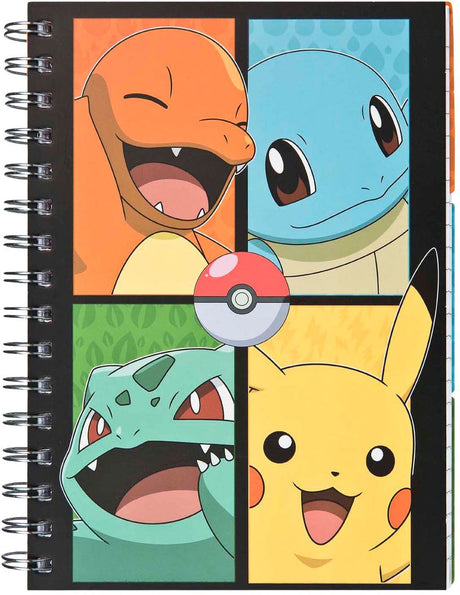 Undercover-Notizbuch mit 3 Tabs Pokemon