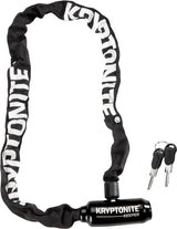 Kryptonite Keeper 585 Kette mit integriertem Schloss – Fahrradkettenschloss – Fahrradschloss mit Kette Elektrofahrrad – 85 cm – Stahl – Schwarz