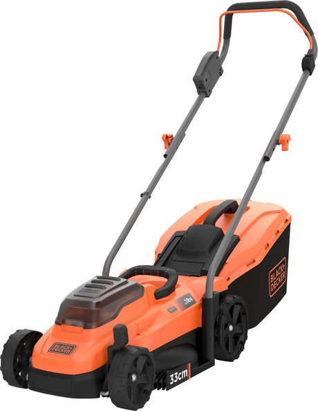 Black+Decker 36 V 2,5 Ah 33 cm Rasenmäher, 35 l Sammelbox – bcmw3336l2-qw
