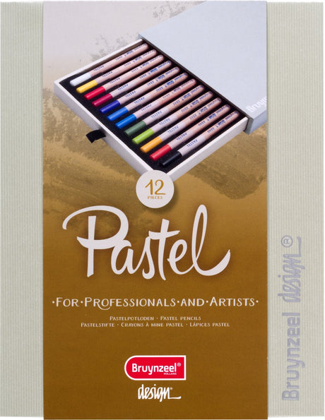 Pastell-Bleistiftbox im Bruynzeel-Design | 12 Farben