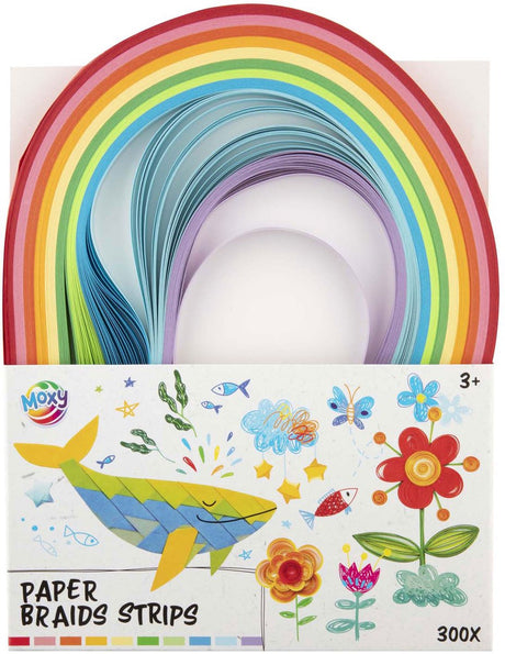 Kreative Bastelgruppe Papierflechtstreifen, 300 Stück.