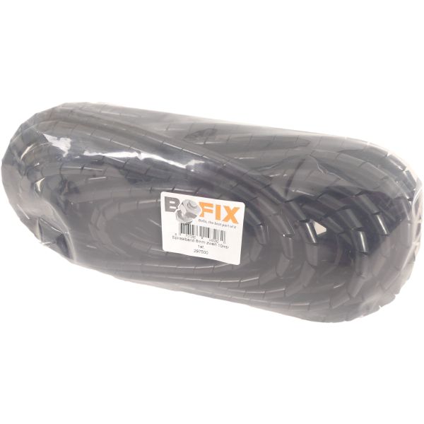 Bofix -Kabelrahmen -Spirale - 8mm 10meter - schwarz
