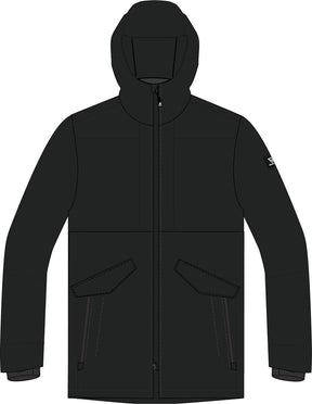 Brunotti nelson heren parka regen jas - zwart - xxl