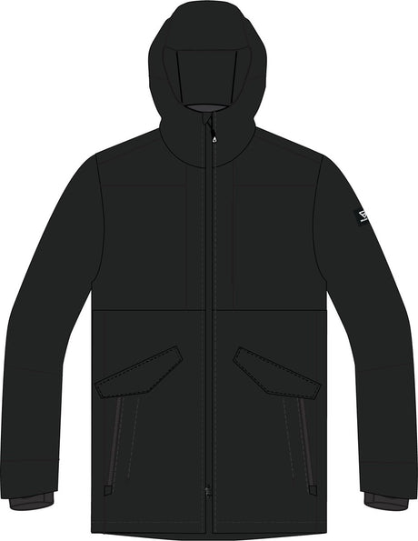 Brunotti nelson heren parka regen jas - zwart - l
