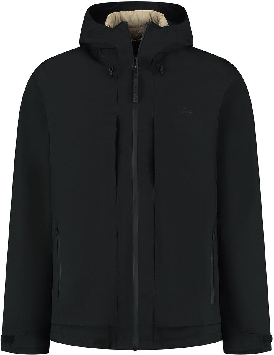 Kjelvik melo heren outdoorjas - zwart xl