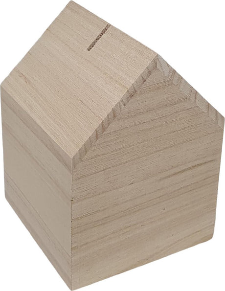 Creativ Company Spardose Haus Paulownia-Holz