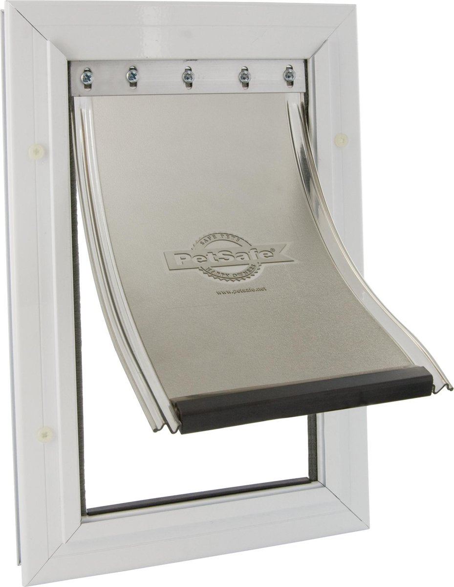 Hundetür Staywell 640 – bis 45 kg – Aluminium – Weiß