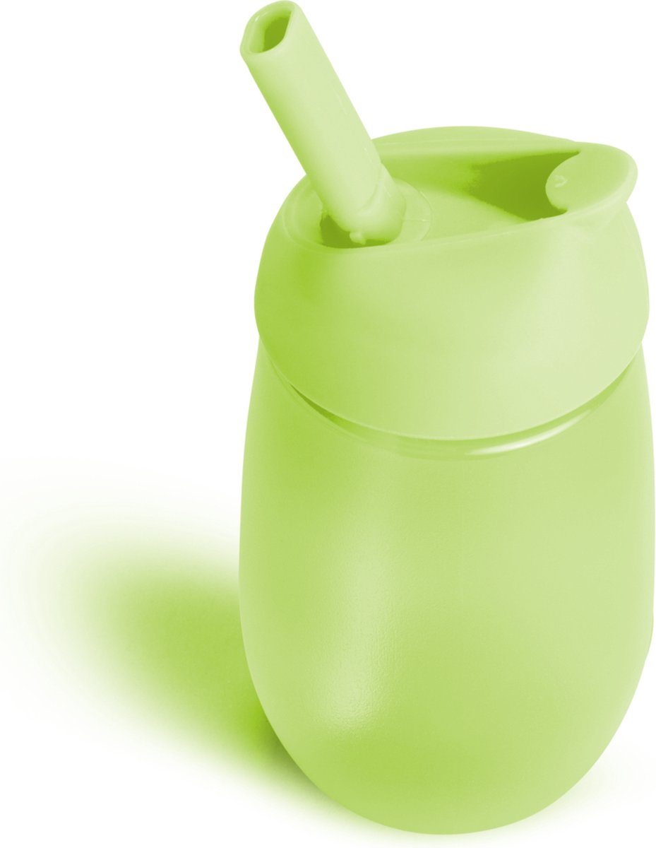 Munchkin-Strohbecher – auslaufsicherer Trinkbecher – einfache Reinigung – leicht zu reinigen – spülmaschinenfest – Trinkbecher für Baby und Kind – 296 ml – grün