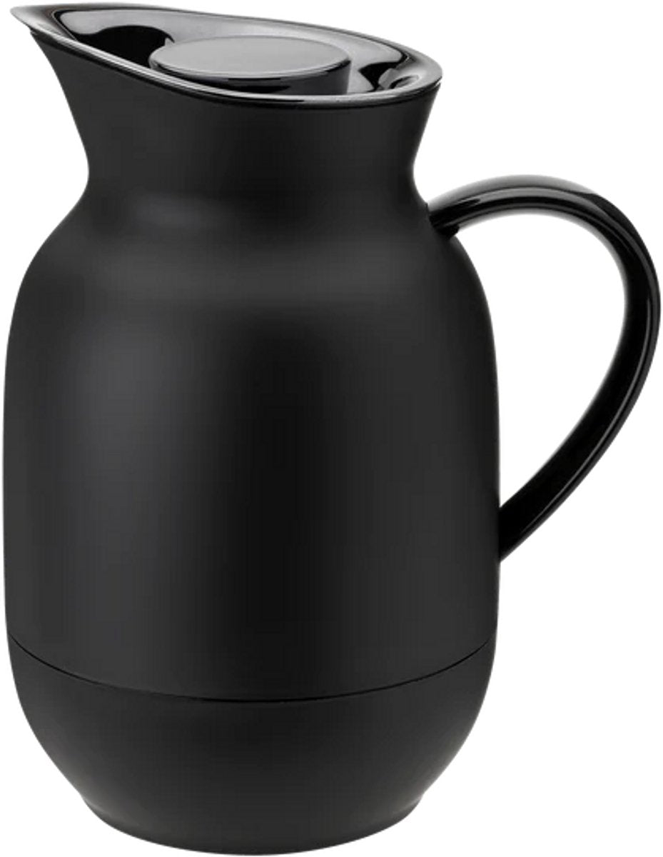 Stelton thermoskan voor koffie amphora soft black 1 liter