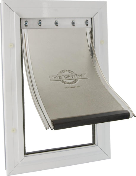Hundetür Staywell 640 – bis 45 kg – Aluminium – Weiß
