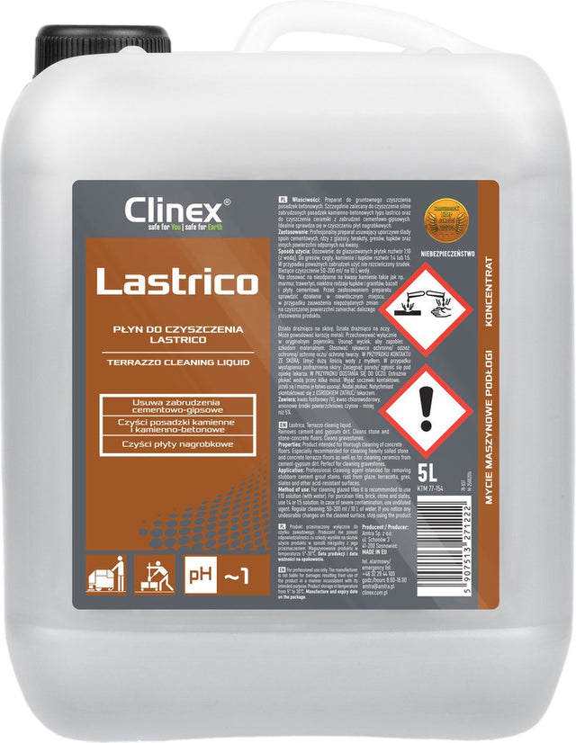 Clinex lastrico terrazzo en beton vloerreiniger 5 liter