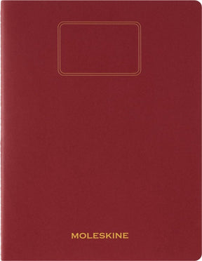 Moleskine-Studentennotizbuch XXL – weiches Kraftpapier – liniert – rot