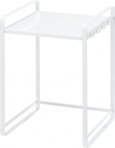 Yamazaki Arbeitsplatten-Organizer ausziehbar – Turm – Weiß