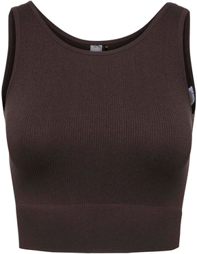 Only play onpjaia life un sl seam short top noos dames top - chocolate torte