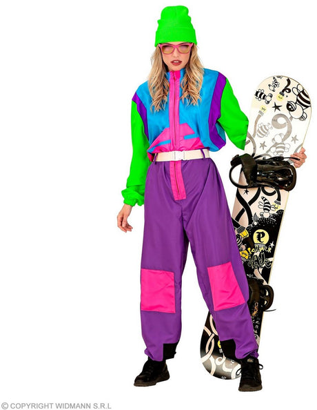 Finidi Retro-Snowboarder-Kostüm Otto