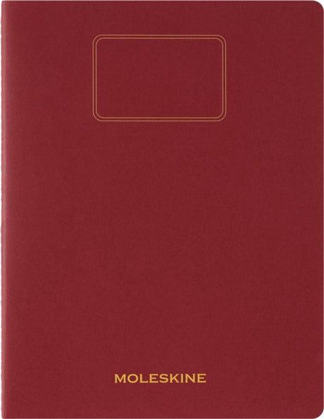 Moleskine-Studentennotizbuch XXL – weiches Kraftpapier – leer – rot