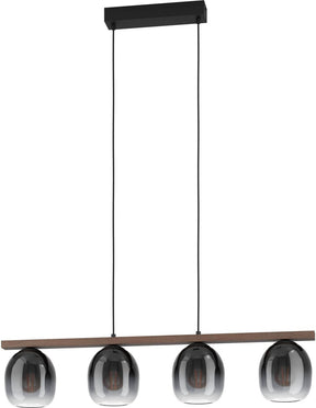 Eglo filago hanglamp - e27 - 88 cm - zwart bruin